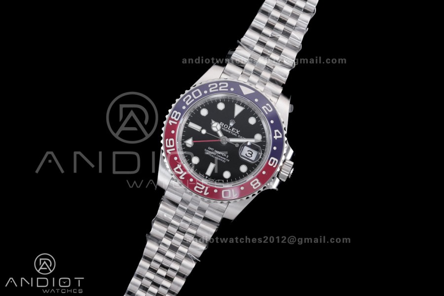 GMT-Master II 126710 BLRO Blue/Red Ceramic VSF Best Edition Pepsi on Jubilee Bracelet DD3285 V3