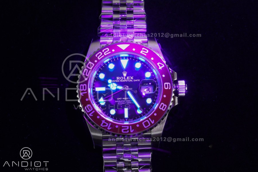 GMT-Master II 126710 BLRO Blue/Red Ceramic VSF Best Edition Pepsi on Jubilee Bracelet DD3285 V3