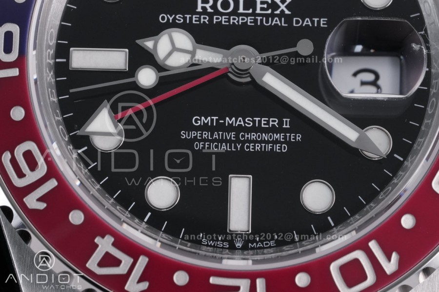 GMT-Master II 126710 BLRO Blue/Red Ceramic VSF Best Edition Pepsi on Jubilee Bracelet DD3285 V3