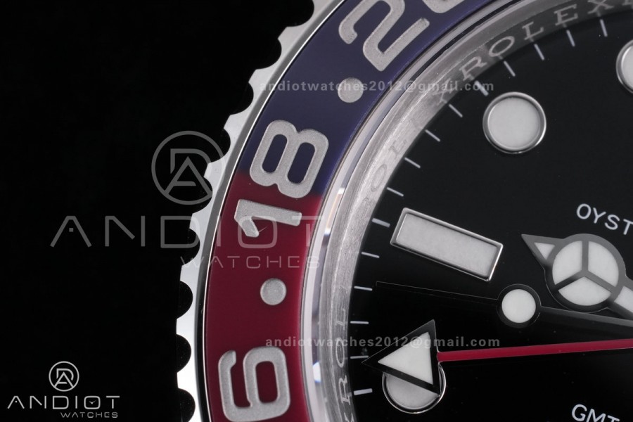 GMT-Master II 126710 BLRO Blue/Red Ceramic VSF Best Edition Pepsi on Jubilee Bracelet DD3285 V3