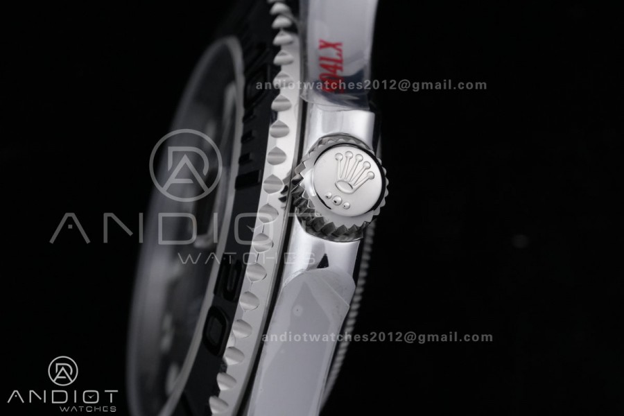 Yacht-Master 42mm 226659 SS QF 1:1 Best Edition 3D Black Ceramic Bezel on Oysterflex Strap SH3235 (Weighted)