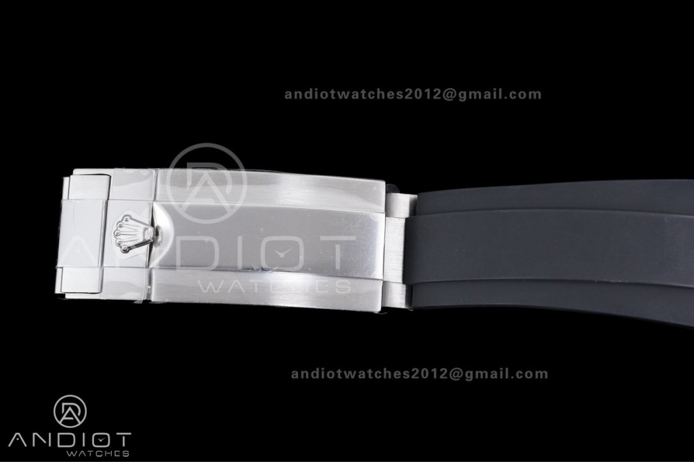 Yacht-Master 42mm 226659 SS QF 1:1 Best Edition 3D Black Ceramic Bezel on Oysterflex Strap SH3235 (Weighted)