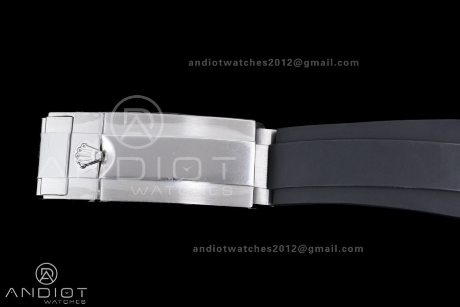 Yacht-Master 42mm 226659 SS QF 1:1 Best Edition 3D Black Ceramic Bezel on Oysterflex Strap SH3235 (Weighted)