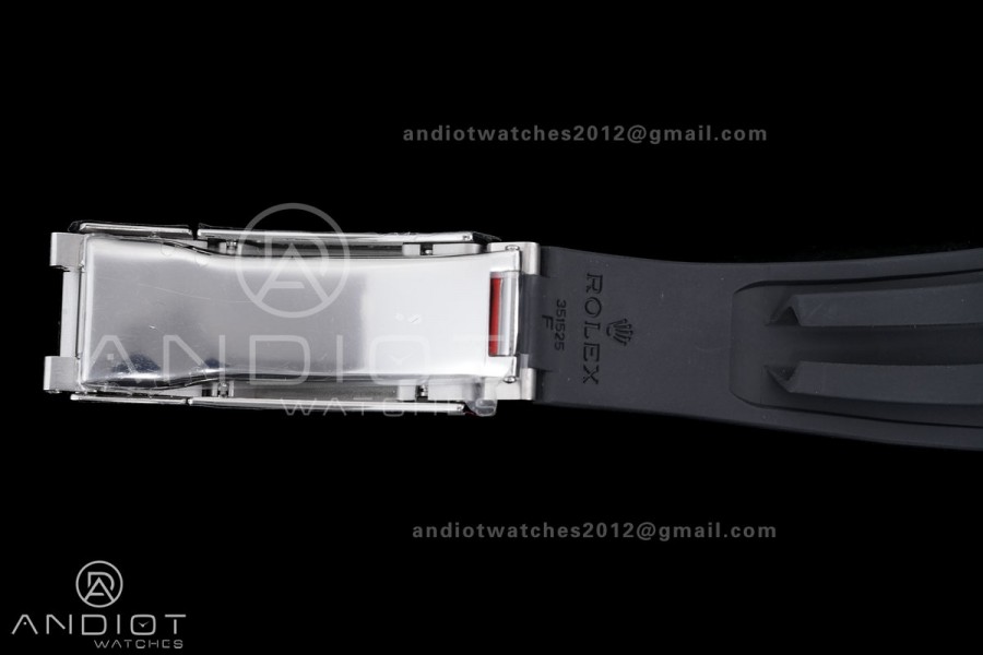 Yacht-Master 42mm 226659 SS QF 1:1 Best Edition 3D Black Ceramic Bezel on Oysterflex Strap SH3235 (Weighted)
