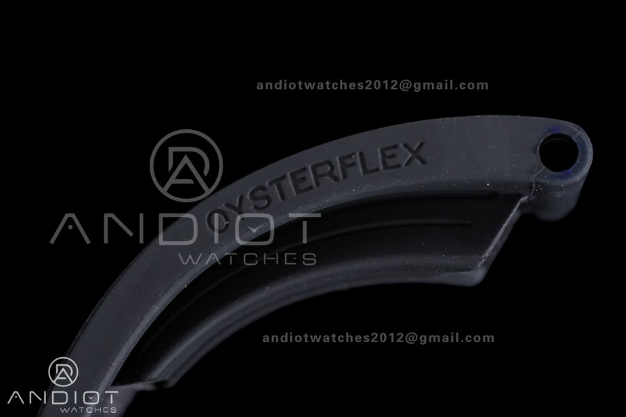 Yacht-Master 42mm 226659 SS QF 1:1 Best Edition 3D Black Ceramic Bezel on Oysterflex Strap SH3235 (Weighted)