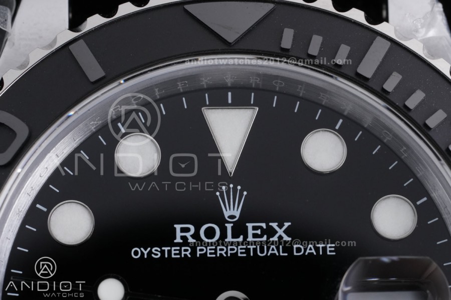 Yacht-Master 42mm 226659 SS QF 1:1 Best Edition 3D Black Ceramic Bezel on Oysterflex Strap SH3235 (Weighted)