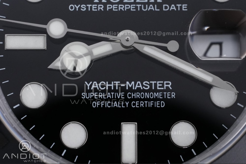 Yacht-Master 42mm 226659 SS QF 1:1 Best Edition 3D Black Ceramic Bezel on Oysterflex Strap SH3235 (Weighted)