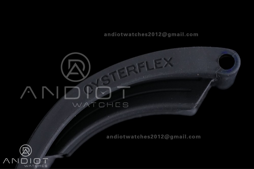 Yacht-Master 42mm 226658 YG QF 1:1 Best Edition 3D Black Ceramic Bezel on Oysterflex Strap SH3235 (Weighted)