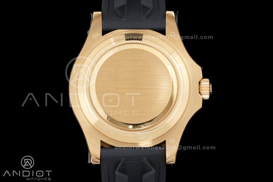 Yacht-Master 42mm 226658 YG QF 1:1 Best Edition 3D Black Ceramic Bezel on Oysterflex Strap SH3235 (Weighted)