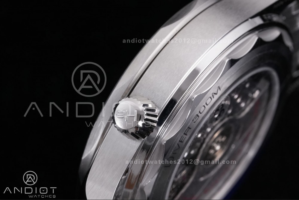 Seamaster Diver 300M Blue Ceramic Bezel V4 VSF 1:1 Best Edition Blue Dial On SS Bracelet Super Clone Asian 8800