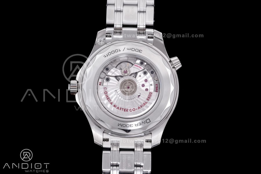 Seamaster Diver 300M Blue Ceramic Bezel V4 VSF 1:1 Best Edition Blue Dial On SS Bracelet Super Clone Asian 8800