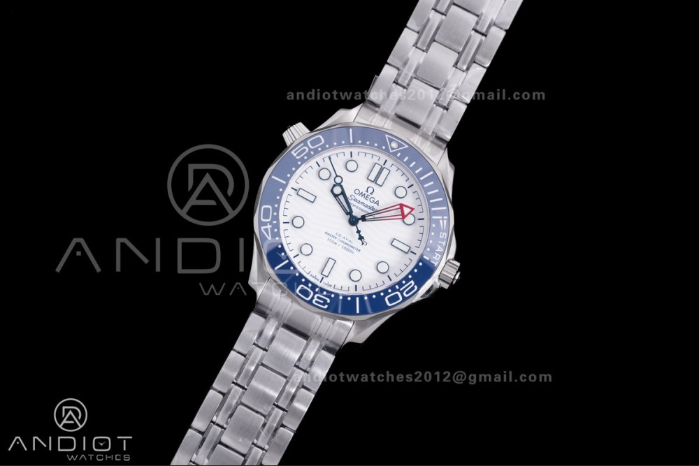 Seamaster Diver 300M America's Cup Edition V4 VSF 1:1 Best Edition White Dial On SS Bracelet Super Clone Asian 8806