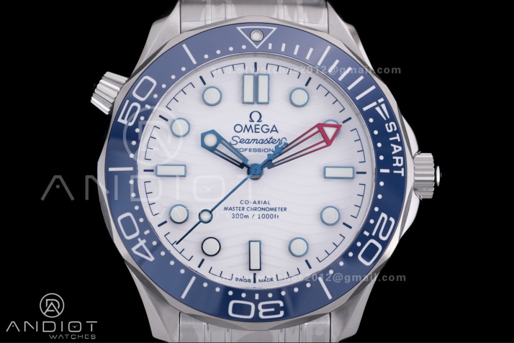 Seamaster Diver 300M America's Cup Edition V4 VSF 1:1 Best Edition White Dial On SS Bracelet Super Clone Asian 8806
