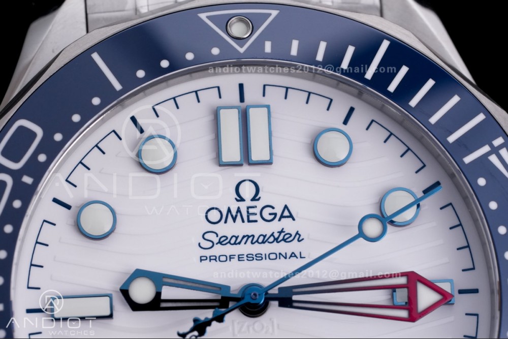 Seamaster Diver 300M America's Cup Edition V4 VSF 1:1 Best Edition White Dial On SS Bracelet Super Clone Asian 8806