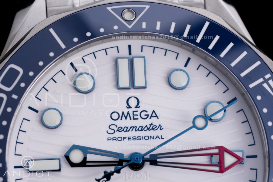 Seamaster Diver 300M America's Cup Edition V4 VSF 1:1 Best Edition White Dial On SS Bracelet Super Clone Asian 8800