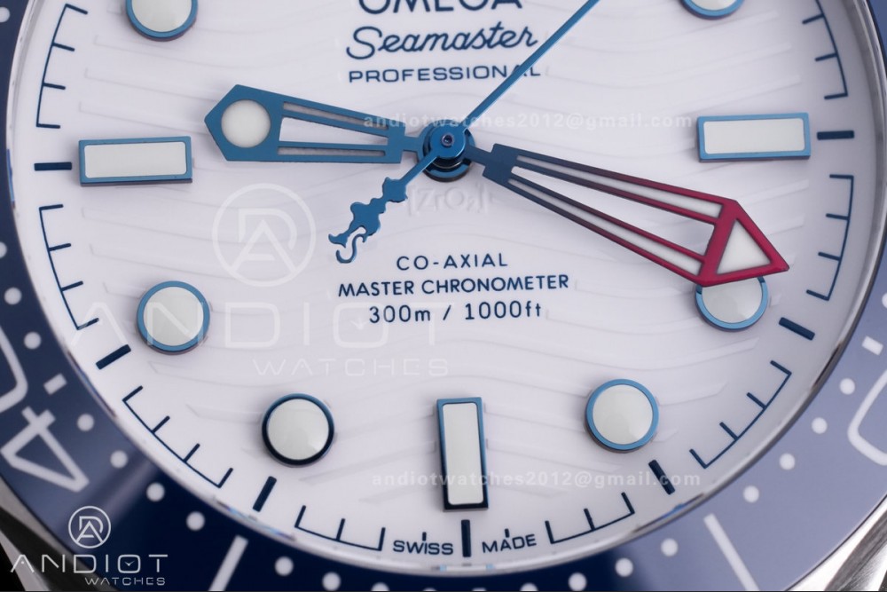 Seamaster Diver 300M America's Cup Edition V4 VSF 1:1 Best Edition White Dial On SS Bracelet Super Clone Asian 8806