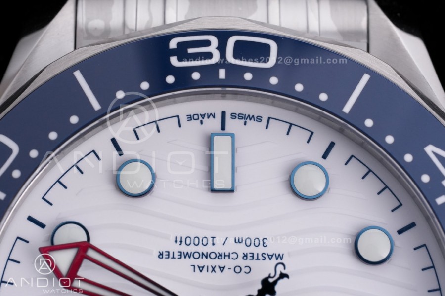 Seamaster Diver 300M America's Cup Edition V4 VSF 1:1 Best Edition White Dial On SS Bracelet Super Clone Asian 8800
