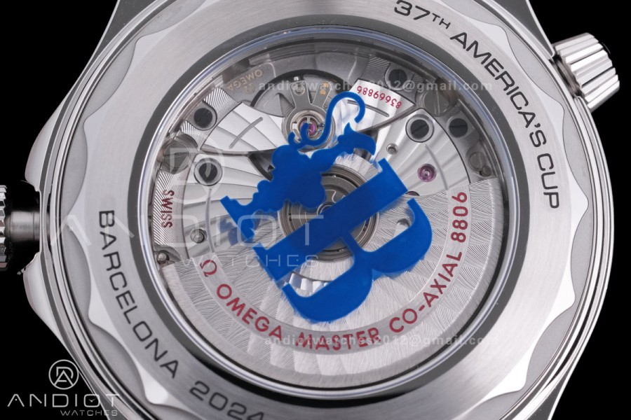 Seamaster Diver 300M America's Cup Edition V4 VSF 1:1 Best Edition White Dial On SS Bracelet Super Clone Asian 8800