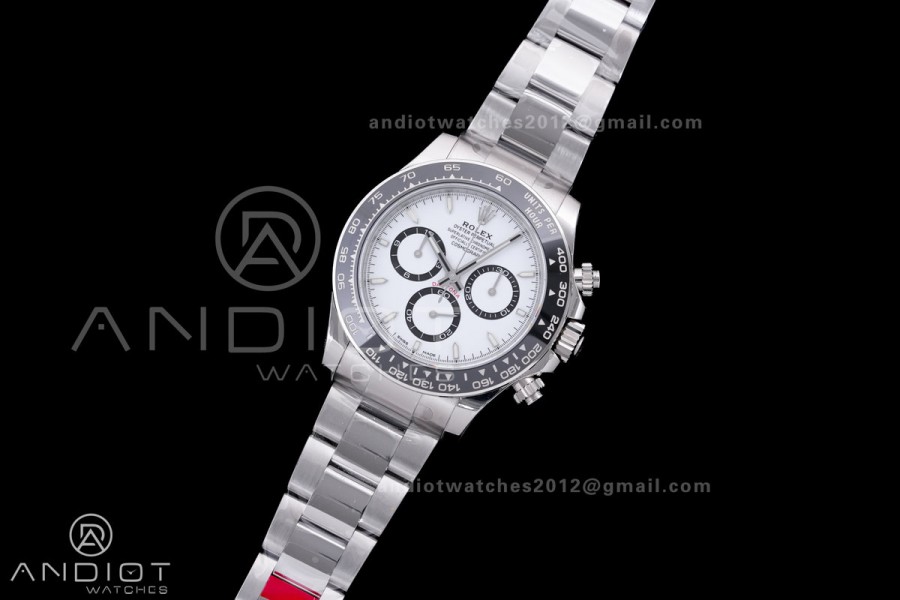 Daytona 126500 VSF 1:1 Best Edition 904L Steel White Dial on SS Bracelet DD4131