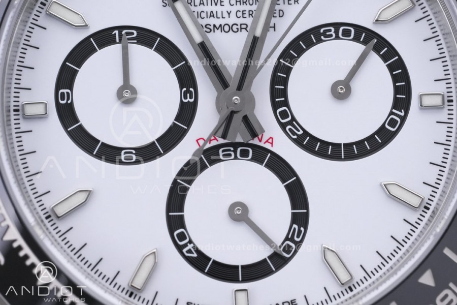 Daytona 126500 VSF 1:1 Best Edition 904L Steel White Dial on SS Bracelet DD4131