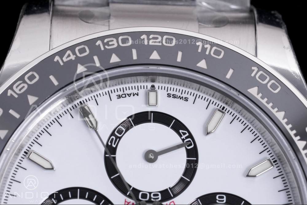 Daytona 126500 VSF 1:1 Best Edition 904L Steel White Dial on SS Bracelet DD4131