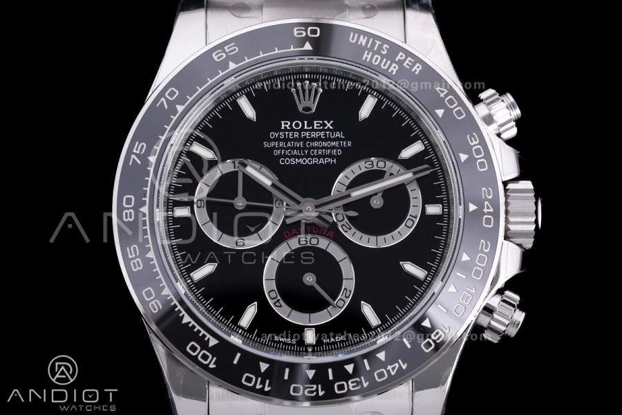 Daytona 126500 VSF 1:1 Best Edition 904L Steel Black Dial on SS Bracelet DD4131