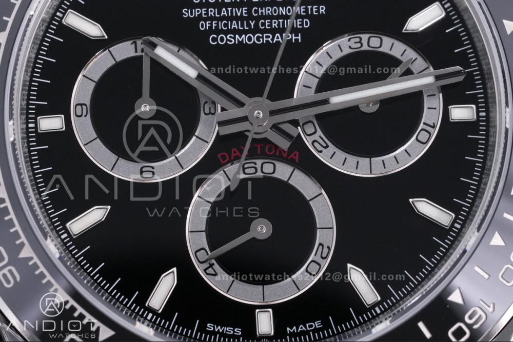 Daytona 126500 VSF 1:1 Best Edition 904L Steel Black Dial on SS Bracelet DD4131