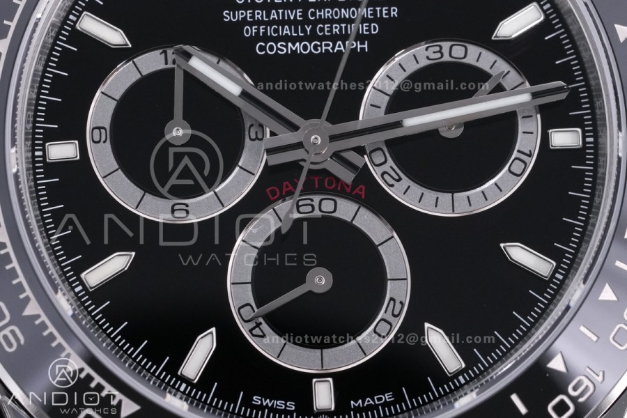Daytona 126500 VSF 1:1 Best Edition 904L Steel Black Dial on SS Bracelet DD4131
