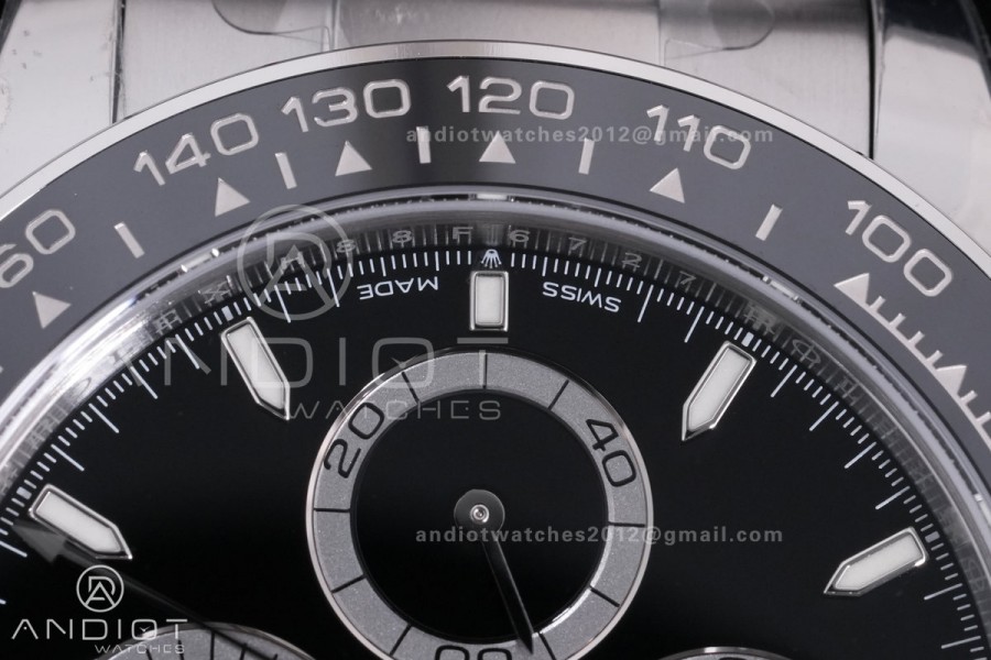 Daytona 126500 VSF 1:1 Best Edition 904L Steel Black Dial on SS Bracelet DD4131