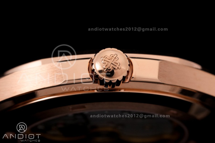 Aquanaut 5167R RG 3KF Best Edition Brown Dial on Brown Rubber Strap A330 Super Clone V3