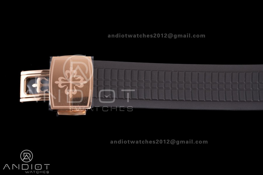 Aquanaut 5167R RG 3KF Best Edition Brown Dial on Brown Rubber Strap A330 Super Clone V3