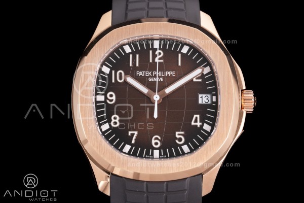 Aquanaut 5167R RG 3KF Best Edition Brown Dial on B...