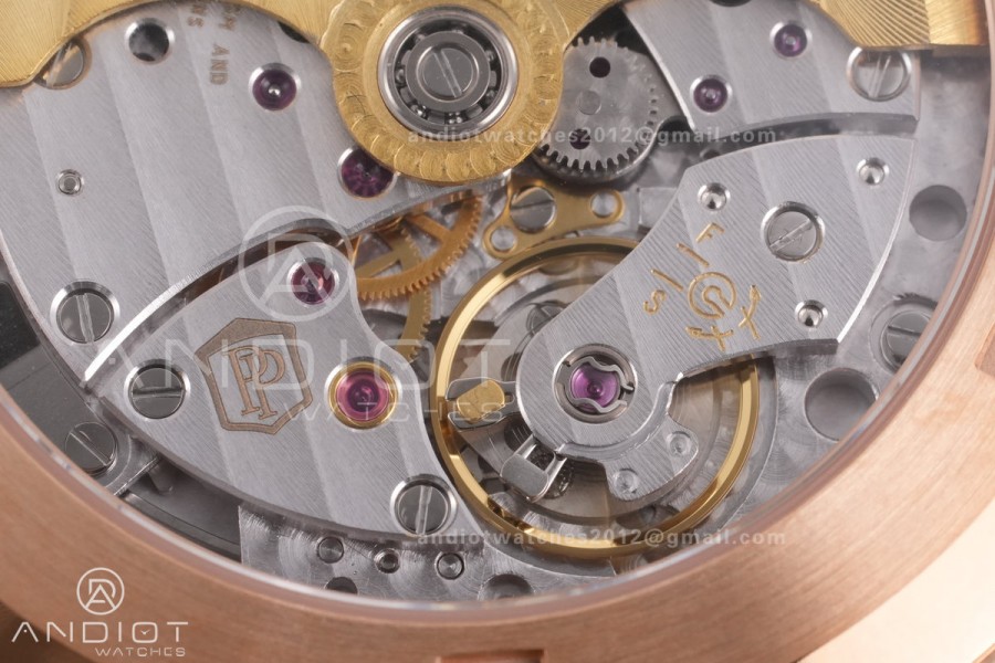 Aquanaut 5167R RG 3KF Best Edition Brown Dial on Brown Rubber Strap A330 Super Clone V3