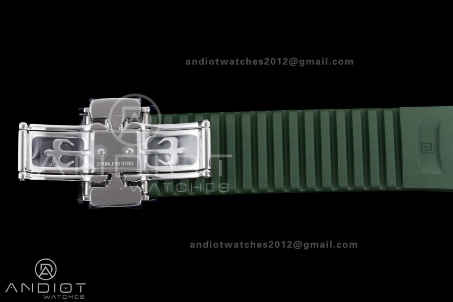 Aquanaut 5168G 42mm SS 3KF 1:1 Best Edition Green Dial on Green Rubber Strap A330 Super Clone V3