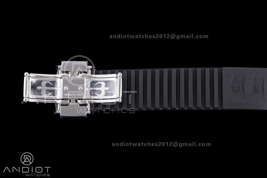 Aquanaut 5167A SS 3KF Best Edition Black Dial on Black Rubber Strap A330 Super Clone V3