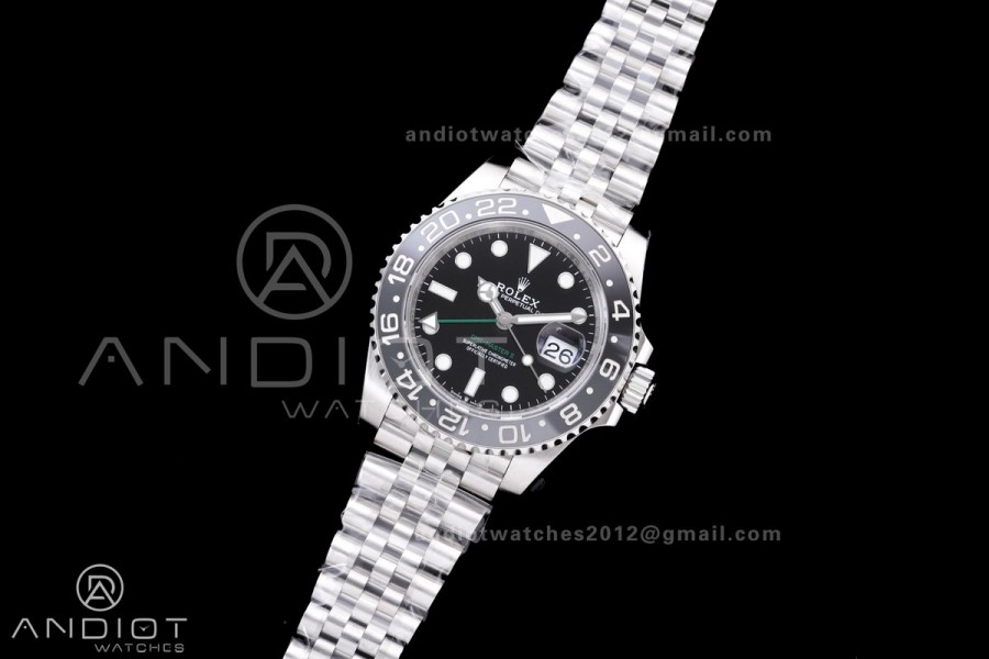 GMT-Master II 126710 GRNR Black/Gray Ceramic VSF Best Edition Bruce Wayne on Jubilee Bracelet DD3285 V3