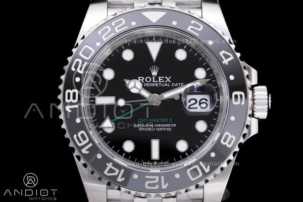 GMT-Master II 126710 GRNR Black/Gray Ceramic VSF B...
