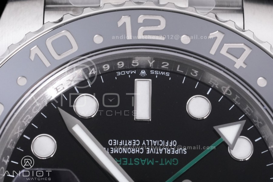 GMT-Master II 126710 GRNR Black/Gray Ceramic VSF Best Edition Bruce Wayne on Jubilee Bracelet DD3285 V3