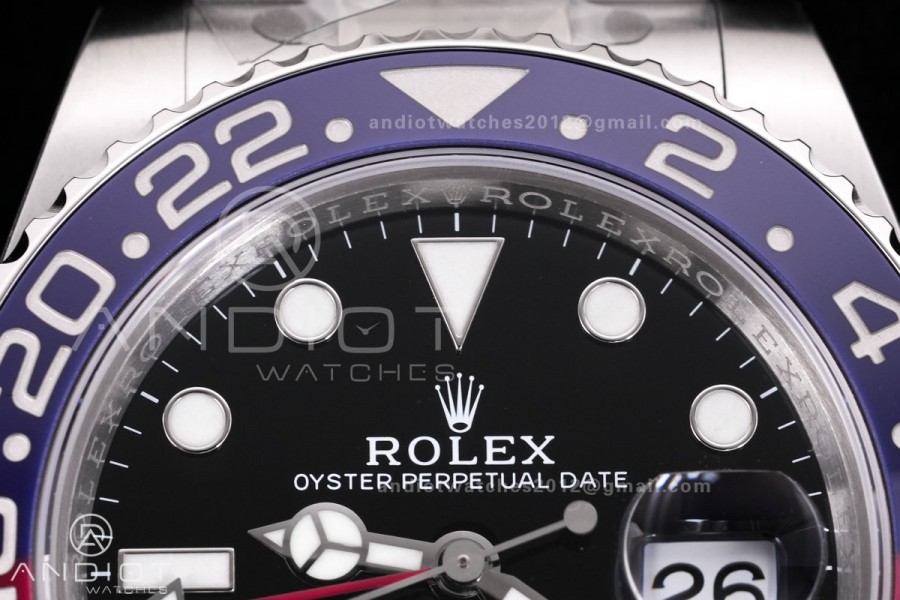 GMT-Master II 126710 BLRO Blue/Red Ceramic VSF Best Edition Pepsi on Oyster Bracelet DD3285 V3