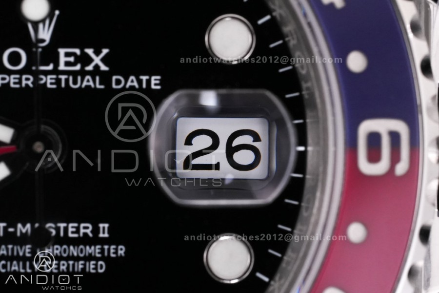 GMT-Master II 126710 BLRO Blue/Red Ceramic VSF Best Edition Pepsi on Oyster Bracelet DD3285 V3
