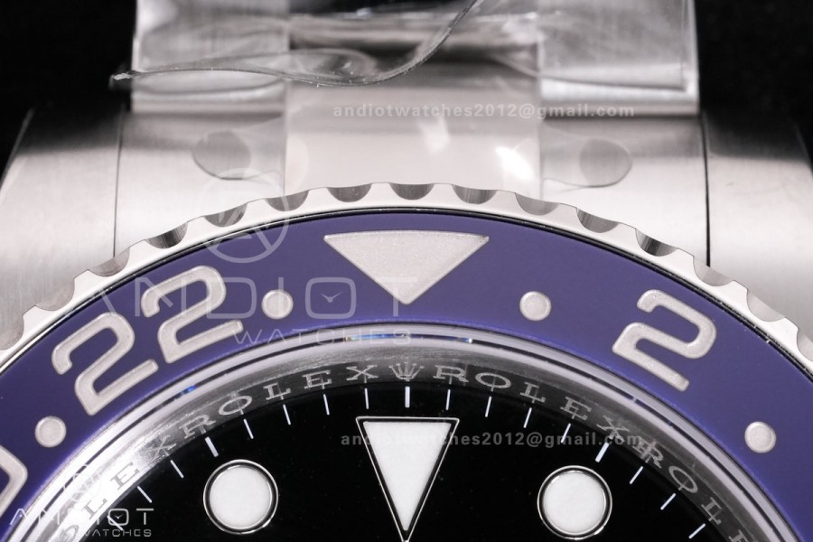GMT-Master II 126710 BLRO Blue/Red Ceramic VSF Best Edition Pepsi on Oyster Bracelet DD3285 V3