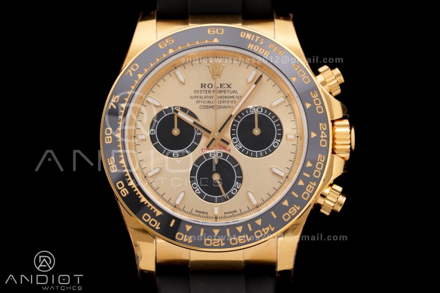 Daytona 126518 VSF 1:1 Best Edition YG/Black Dial on Oysterflex Strap DD4801