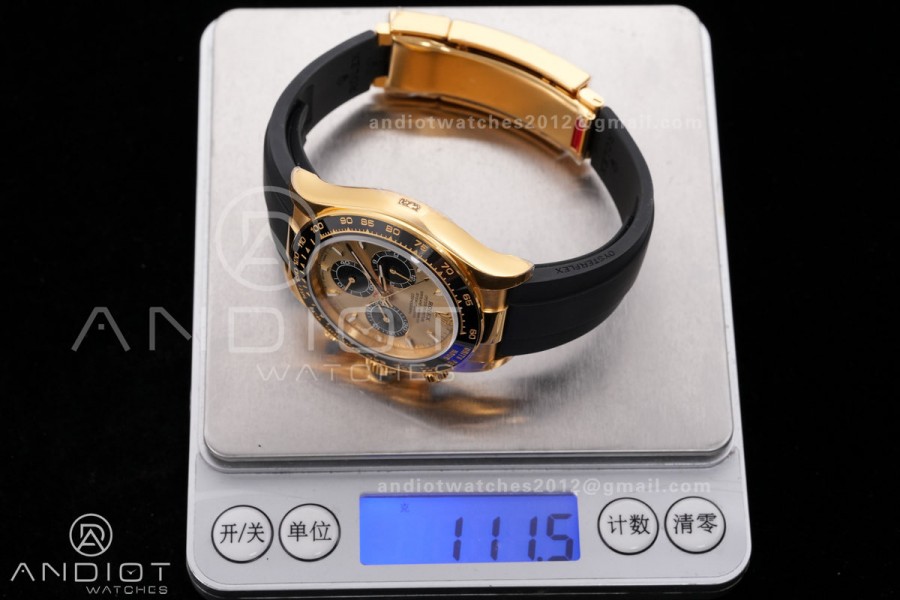 Daytona 126518 VSF 1:1 Best Edition YG/Black Dial on Oysterflex Strap DD4801