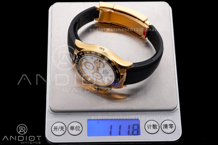 Daytona 126518 VSF 1:1 Best Edition White Dial on Oysterflex Strap DD4801
