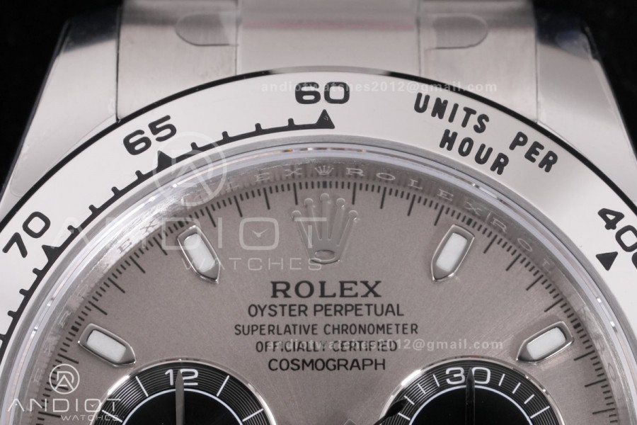 Daytona 116509 Gain Weight V3 VSF 1:1 Best Edition Gray Dial Silver Sub-dial On Oyster Bracelet DD4130