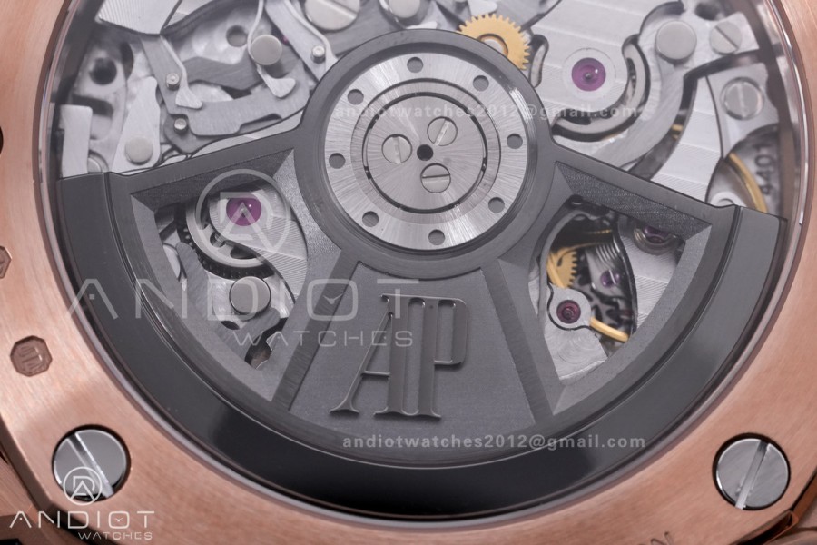 Royal Oak Offshore 43mm 26420RO RG APSF 1:1 Best Edition Black Dial On Black Rubber Strap SA4401 Super Clone