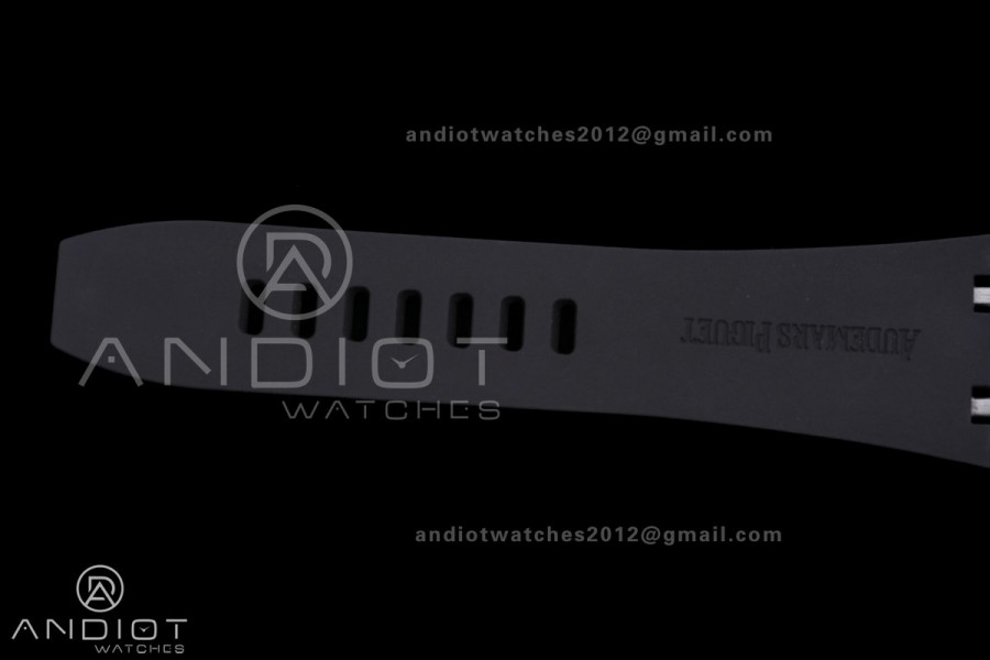 Royal Oak Offshore 43mm 26420RO RG APSF 1:1 Best Edition Black Dial On Black Rubber Strap SA4401 Super Clone