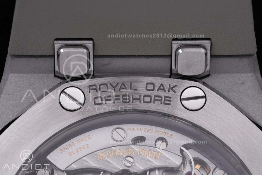 Royal Oak Offshore 43mm 26420SO OO APSF 1:1 Best Edition Brown Dial On Brown Rubber Strap SA4401 Super Clone