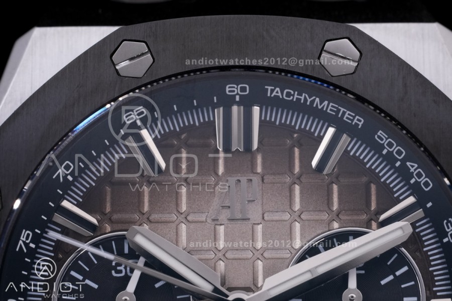 Royal Oak Offshore 43mm 26420SO OO APSF 1:1 Best Edition Brown Dial On Brown Rubber Strap SA4401 Super Clone