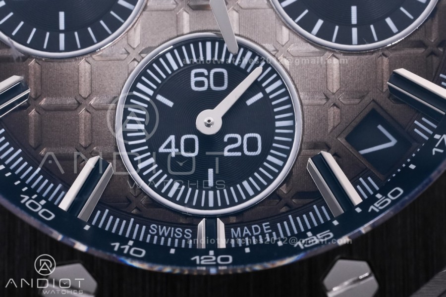Royal Oak Offshore 43mm 26420SO OO APSF 1:1 Best Edition Brown Dial On Brown Rubber Strap SA4401 Super Clone